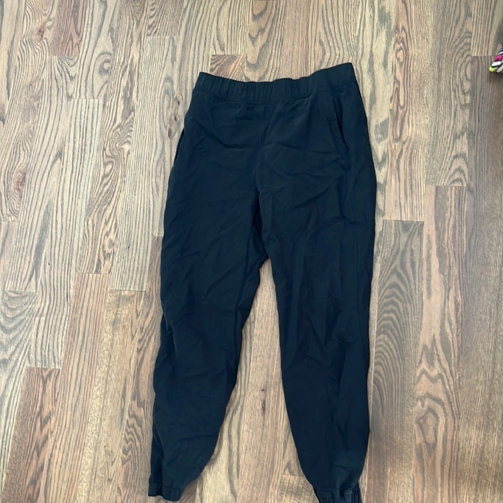 black suede lululemon joggers